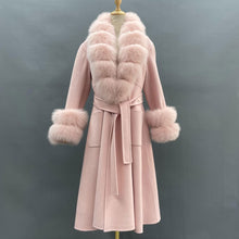 Načítať obrázok do zobrazovača galérie, Dámsky luxusný kašmírový kabát s mohutným golierom GEORGINA Topkožuchy.sk
